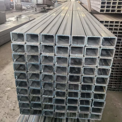 201 Galvanized Steel Rectangular Tube Q235B 316 80mm For Maintenance