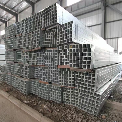 Hot Dip Galvanized Steel Square Piping 0.8 - 30 Mm