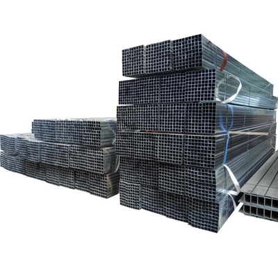 Hot Rolled Galvanized Steel Square Tube Z60 Z90 Z100 Zinc Coating Q235B